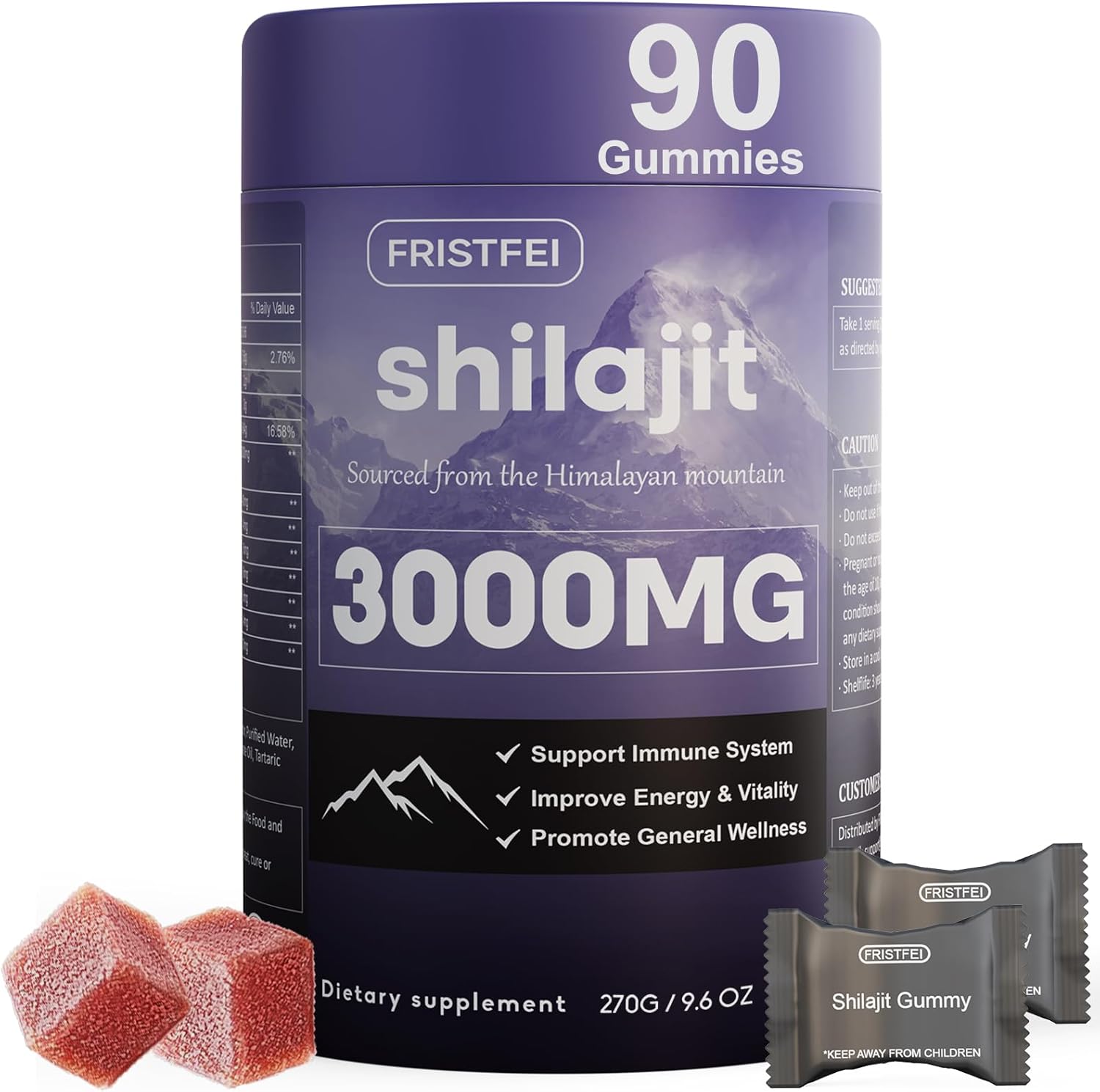 Pure Himalayan Shilajit Gummies for Men & Women - 100% Natural & Organic | 85+ T...