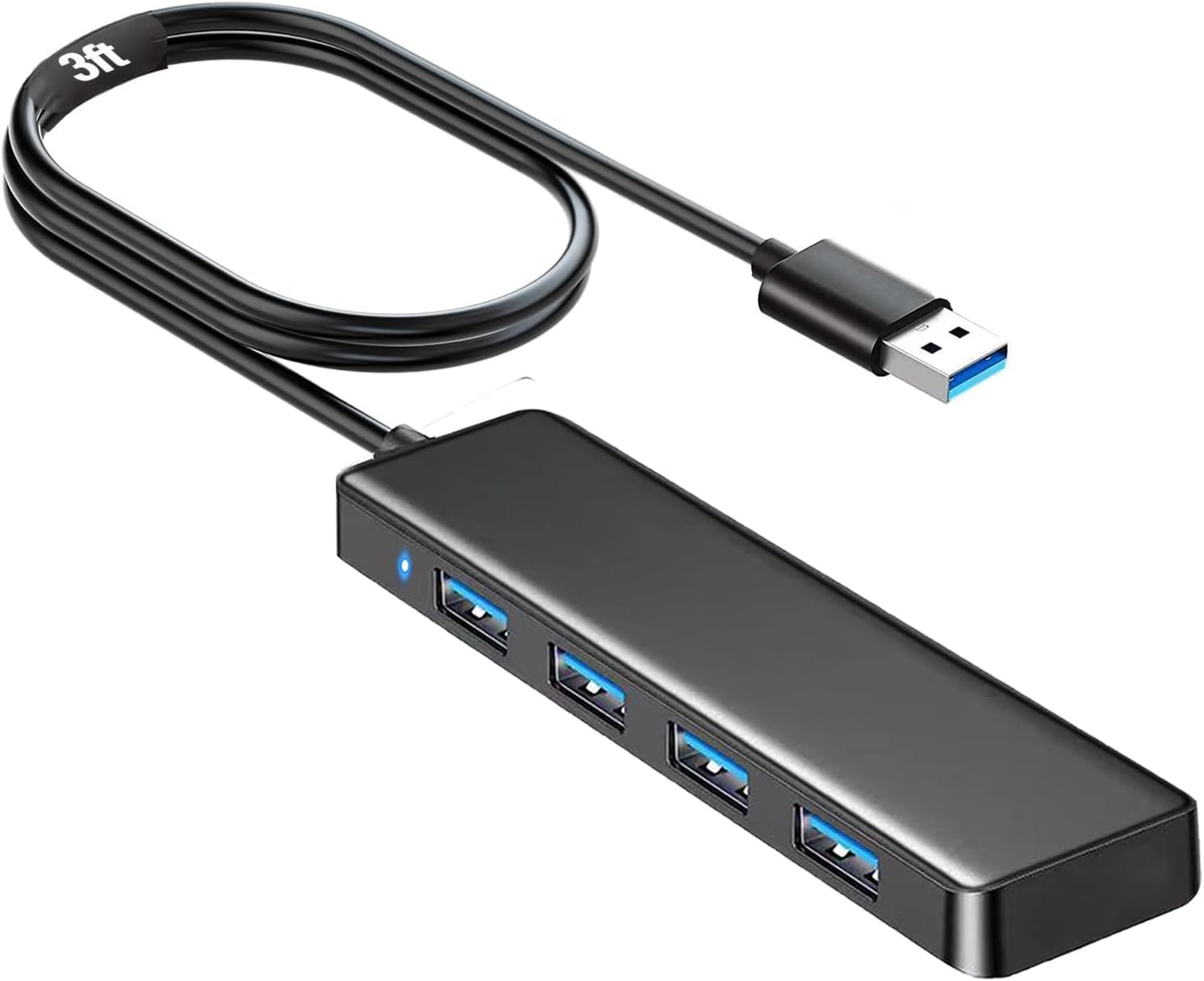 USB Hub, VIENON 4-Port USB 3.0 Hub USB Splitter USB Expander for Laptop, Xbox, P...