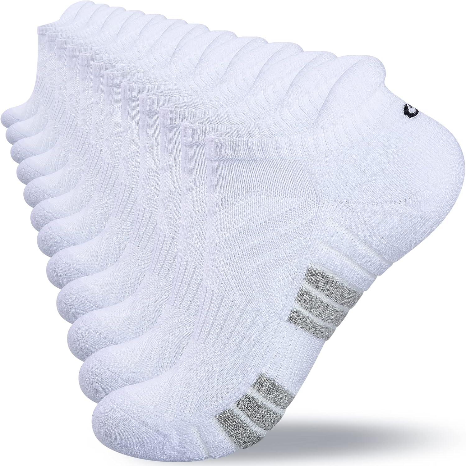 Natugloe Trainer Socks Cushioned Anti-Blister Ankle Socks Breathable Sports Runn...