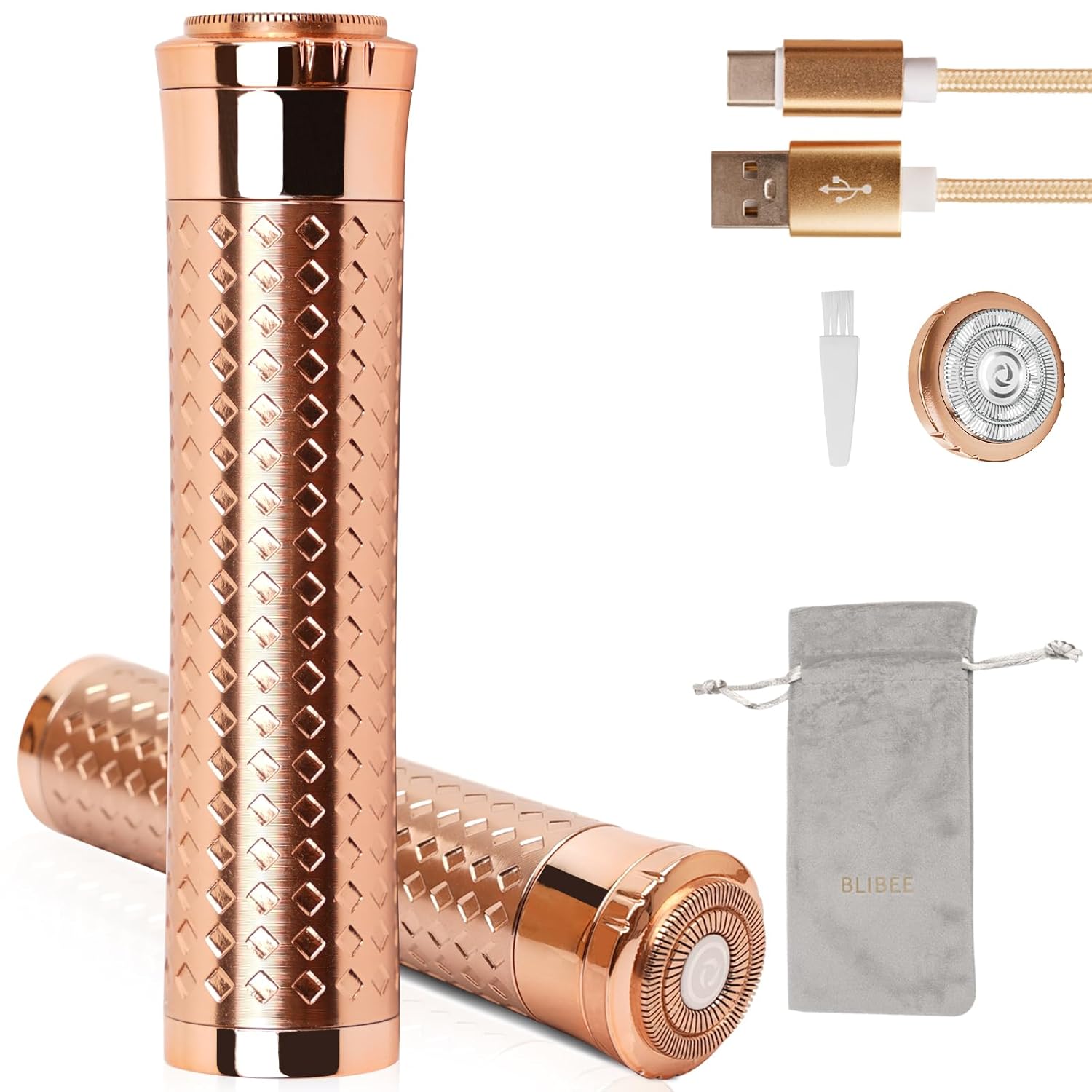 Facial Hair Removal for Women, Rechargeable Hair Removal Device, Painless Face E...