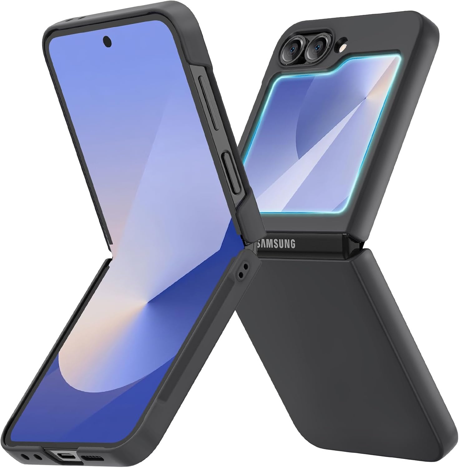 Ruky for Z Flip 6 Case, Innovative Protective Phone Case with Full Body Cover, S...