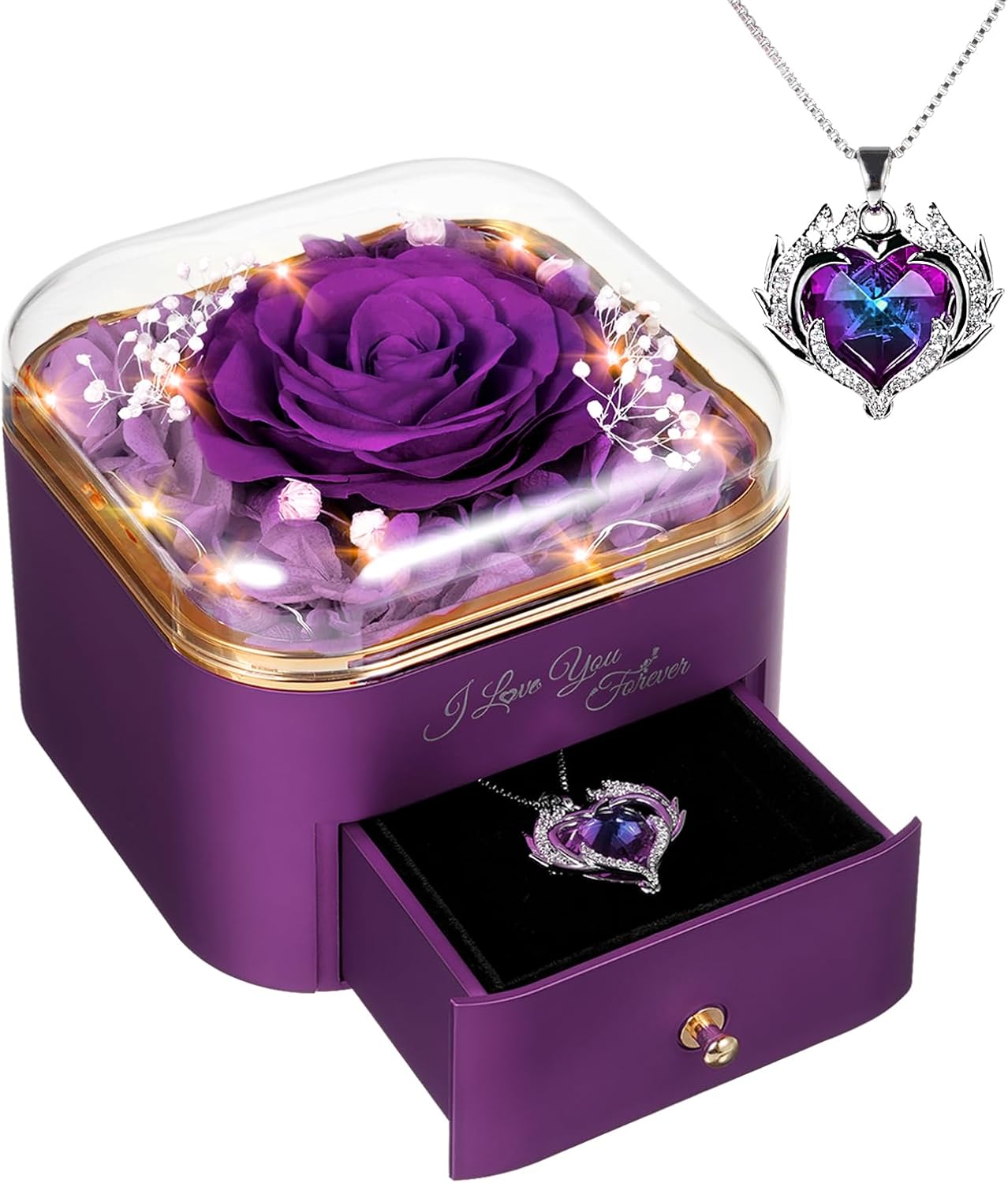 Mothers Day Forever Preserved Rose Gifts for Mum Nana Wife from Daughter Son hus...