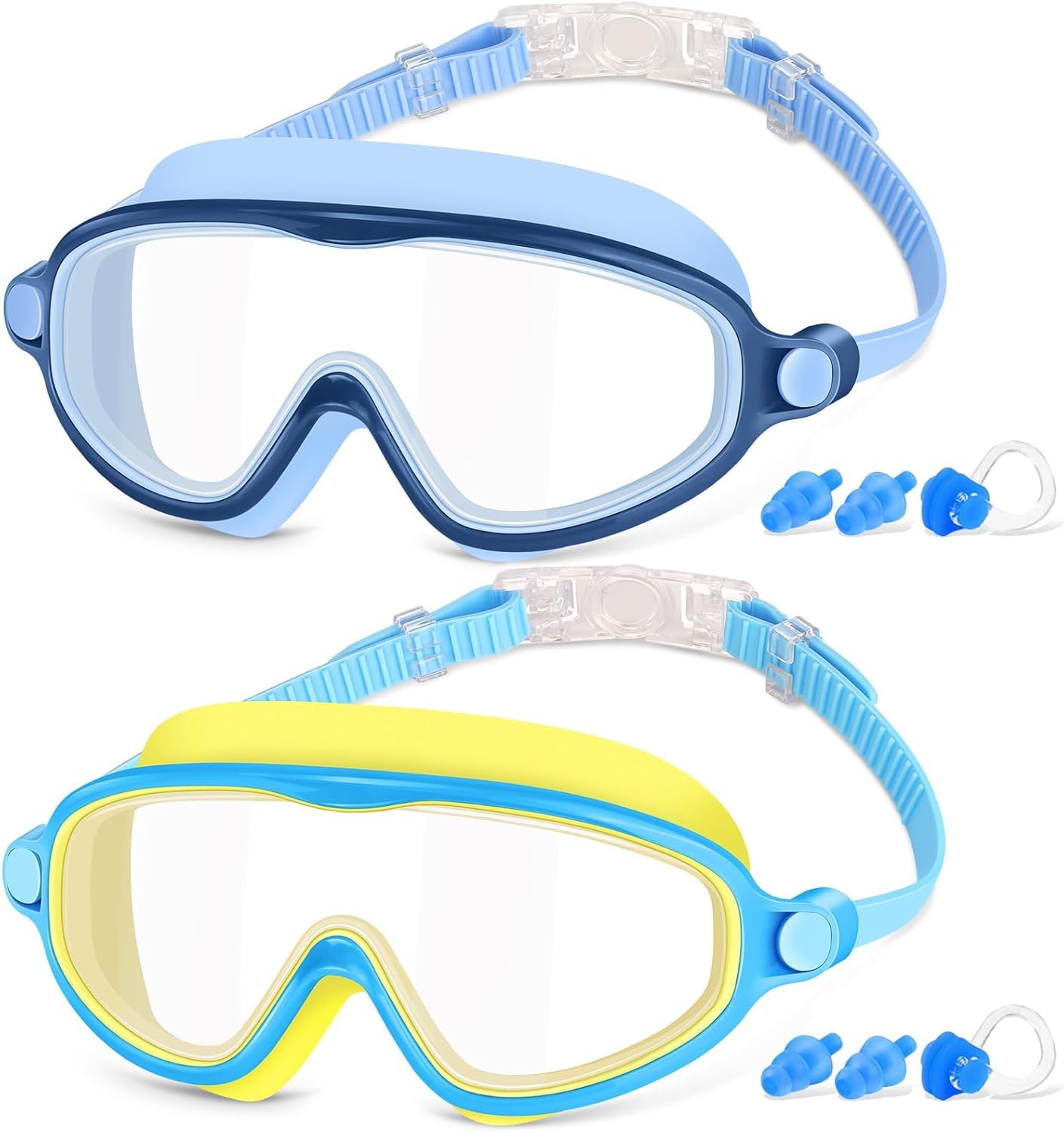COOLOO Kids Swimming Goggles, 2 Pack Kids Goggles...