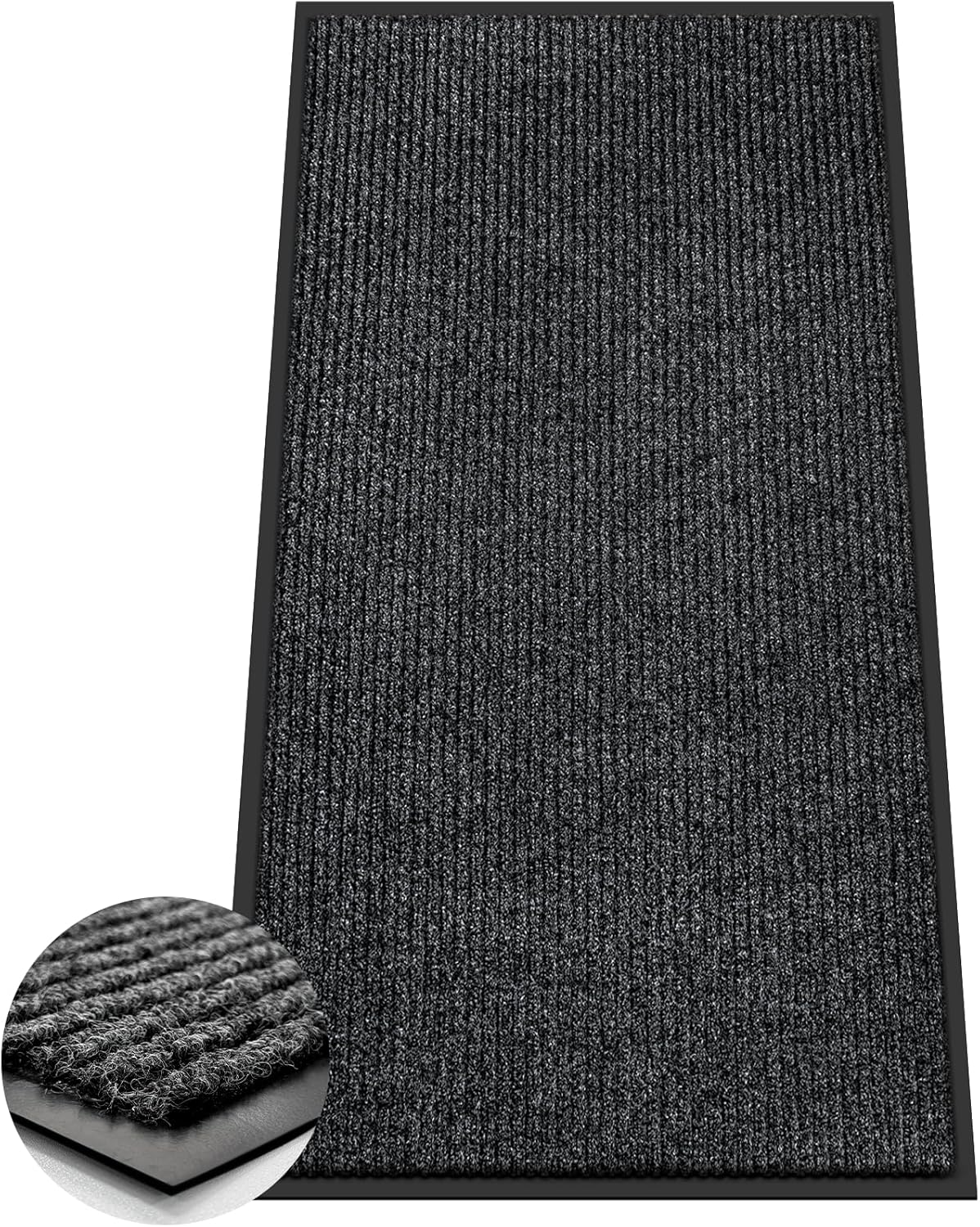 Azadx 4'x8' Indoor Outdoor Door Mat Heavy Duty Front Door Mat Ultra Absorbent Mu...