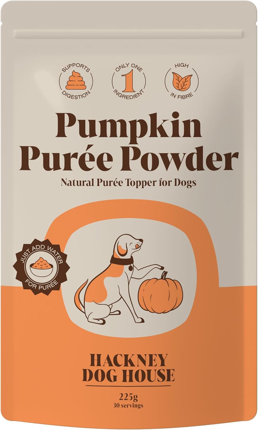 Pumpkin Powder for Dogs (225 grams) | Create Natural Pumpkin Purée | UK Canned P...