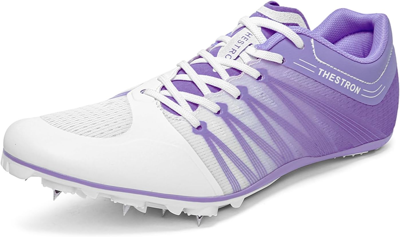Mens Womens Track and Field Shoes Spikes Track Race Jumping Sneakers Professiona...