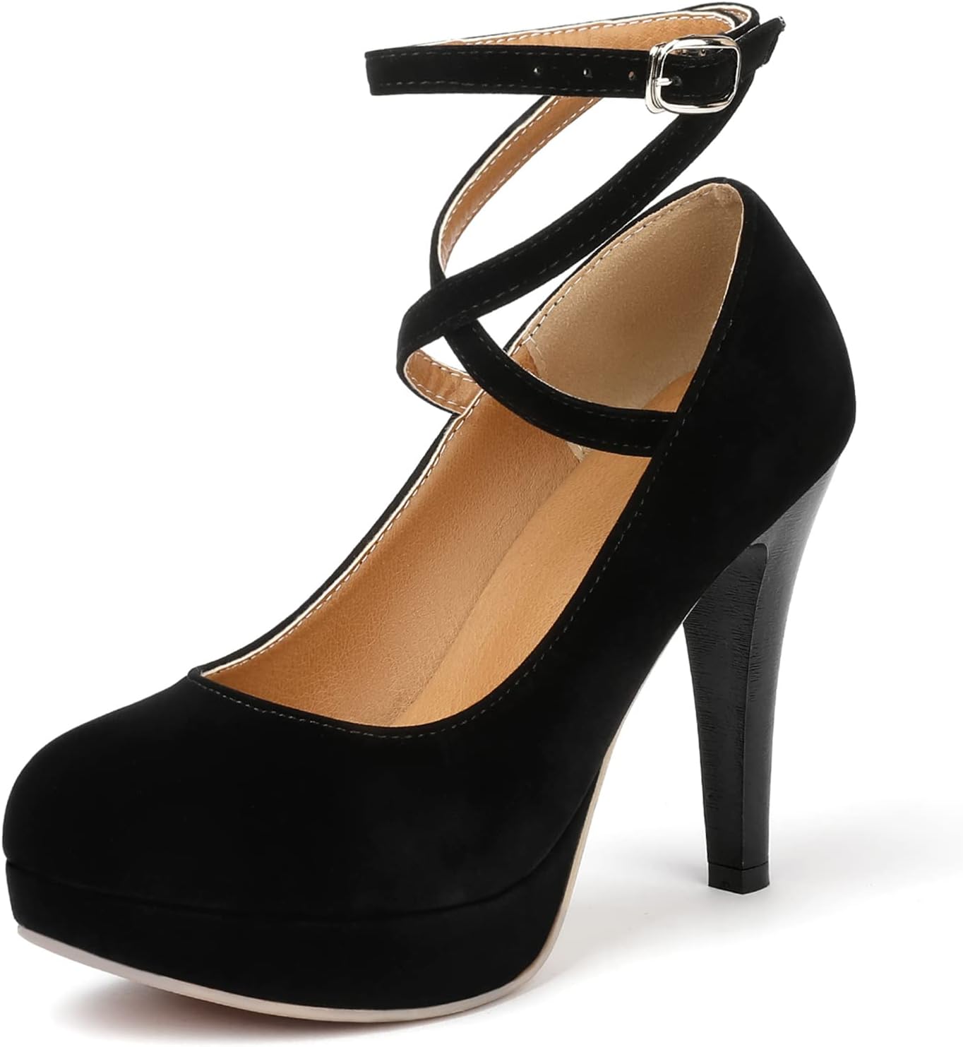 Mostrin Fashion Vintage Womens Small Bowtie Platform Pumps Ladies Sexy High Heel...