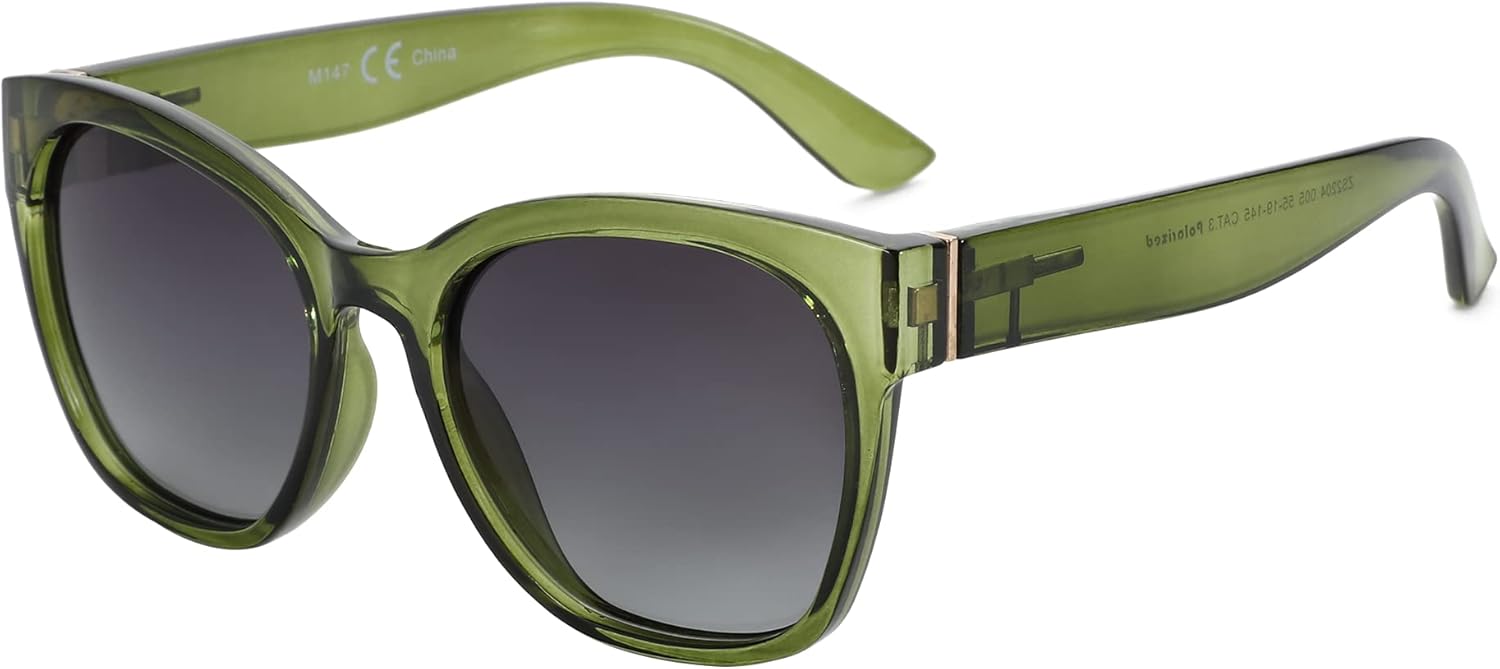 ZENOTTIC Cat Eye Polarised Sunglasses for Women - Oversized Sun Glasses UV400 Pr...