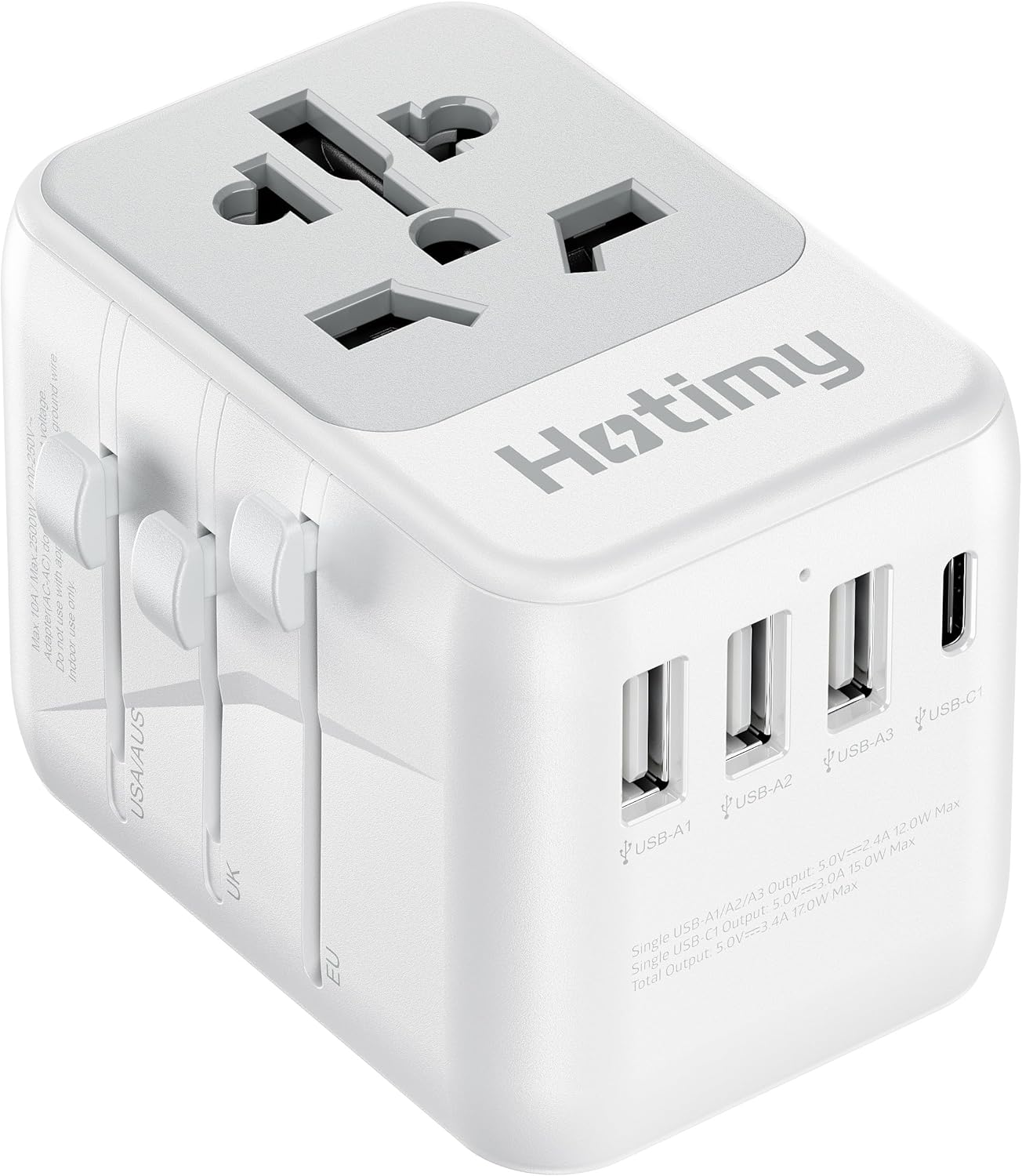 Universal Travel Adapter with USB C, Hotimy Travel...