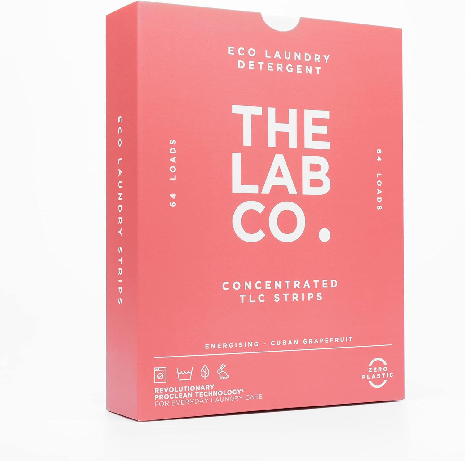 The Lab Co. Laundry Detergent Strips Sheets Eco Ultra-Concentrated Non-Bio Energ...