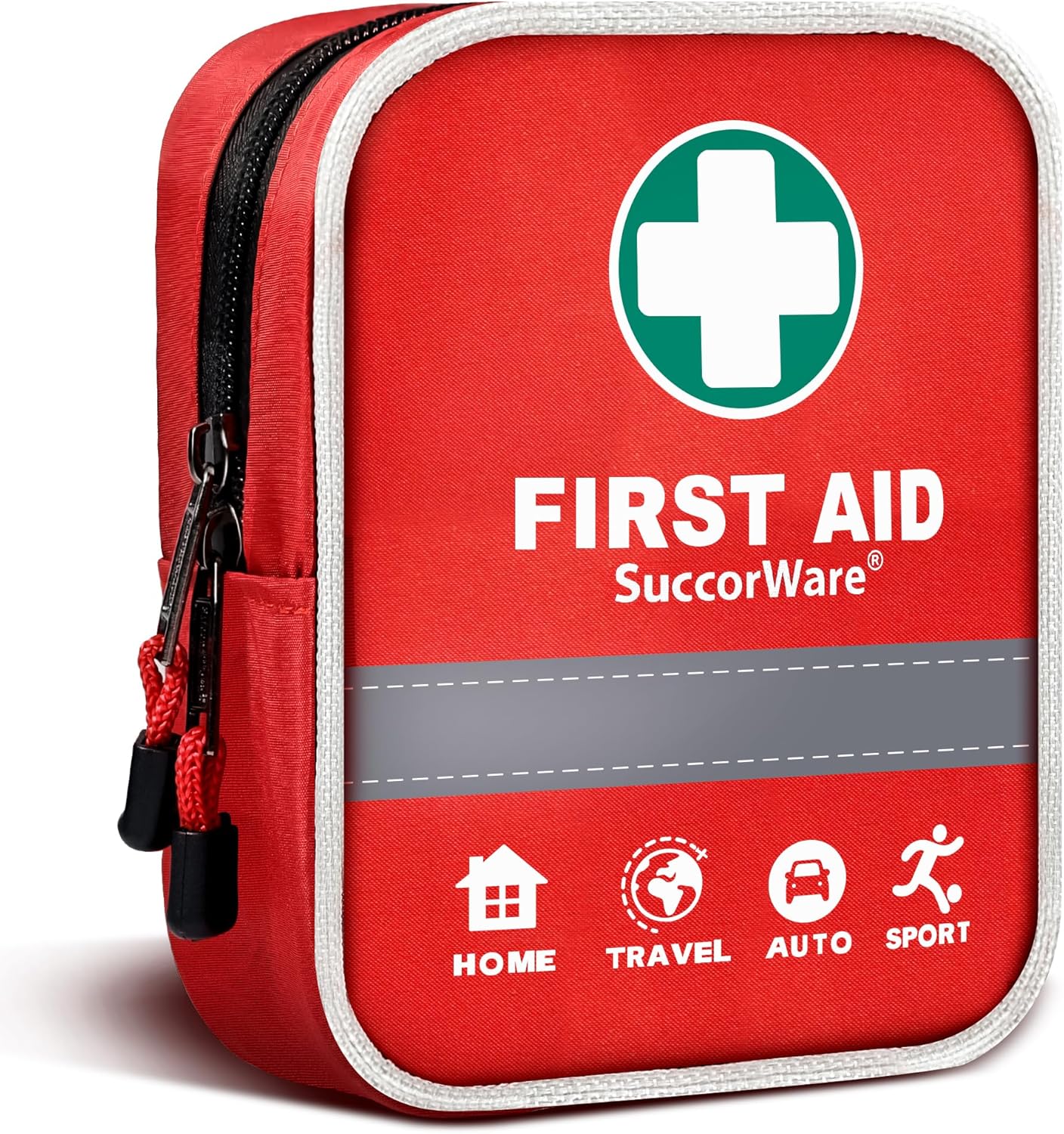 130 Pieces First Aid Kit with Hospital Grade Medical Supplies - Includes Emergen...