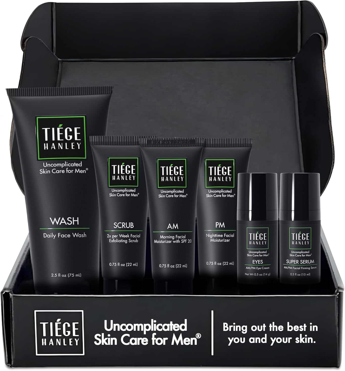 Tiege Hanley Men’s Skin Care System - Level 3 | Mens Anti Aging Routine Product...