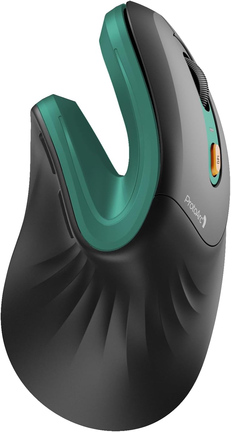 ProtoArc EM11 NL Ergonomic Mouse, Special Wireless Vertical Mouse with Rechargea...