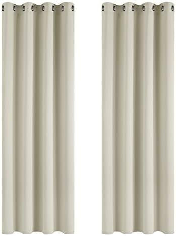 Deconovo Ring Top Curtains, High-Quality Thermal Insulated Blackout Curtains for...