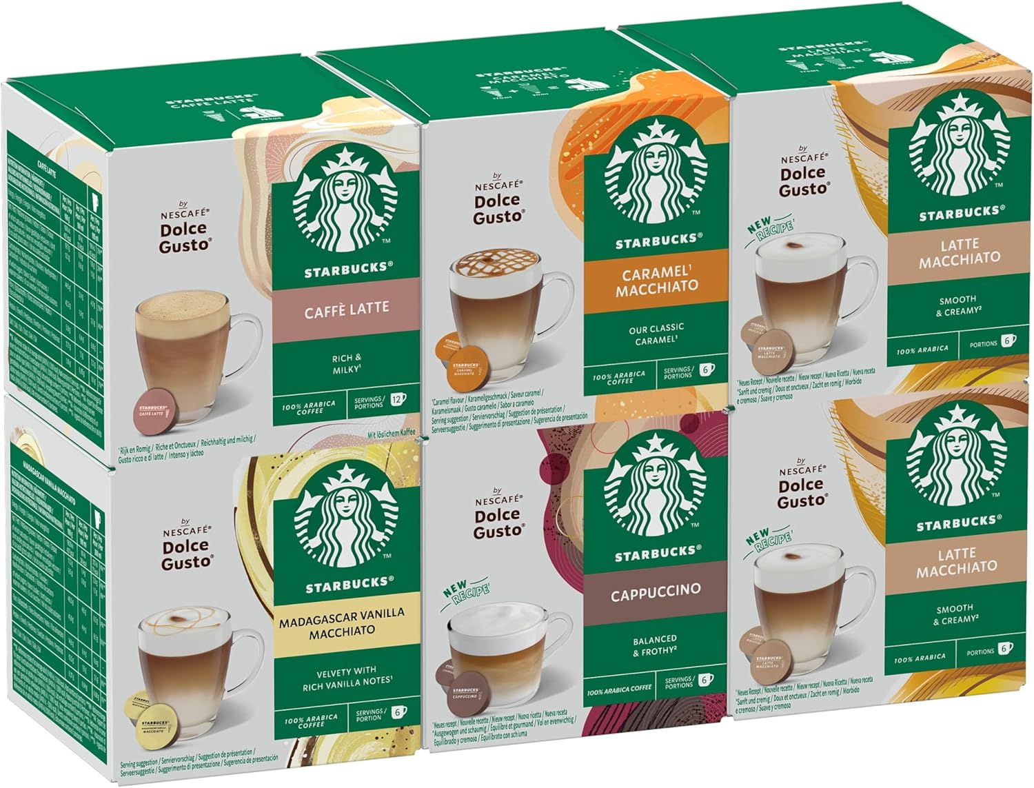 STARBUCKS White Coffee Cup Variety Pack by NESCAFÉ...