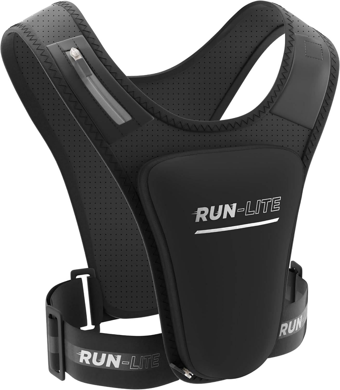 Run Lite® Running Vest with Waterproof Phone Holder, Adjustable Belt, Reflective...