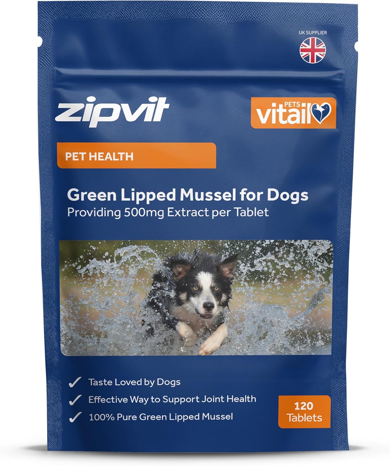 Green Lipped Mussel for Dogs, 500mg. 120 Tablets. Formulated for Your Dogs Healt...