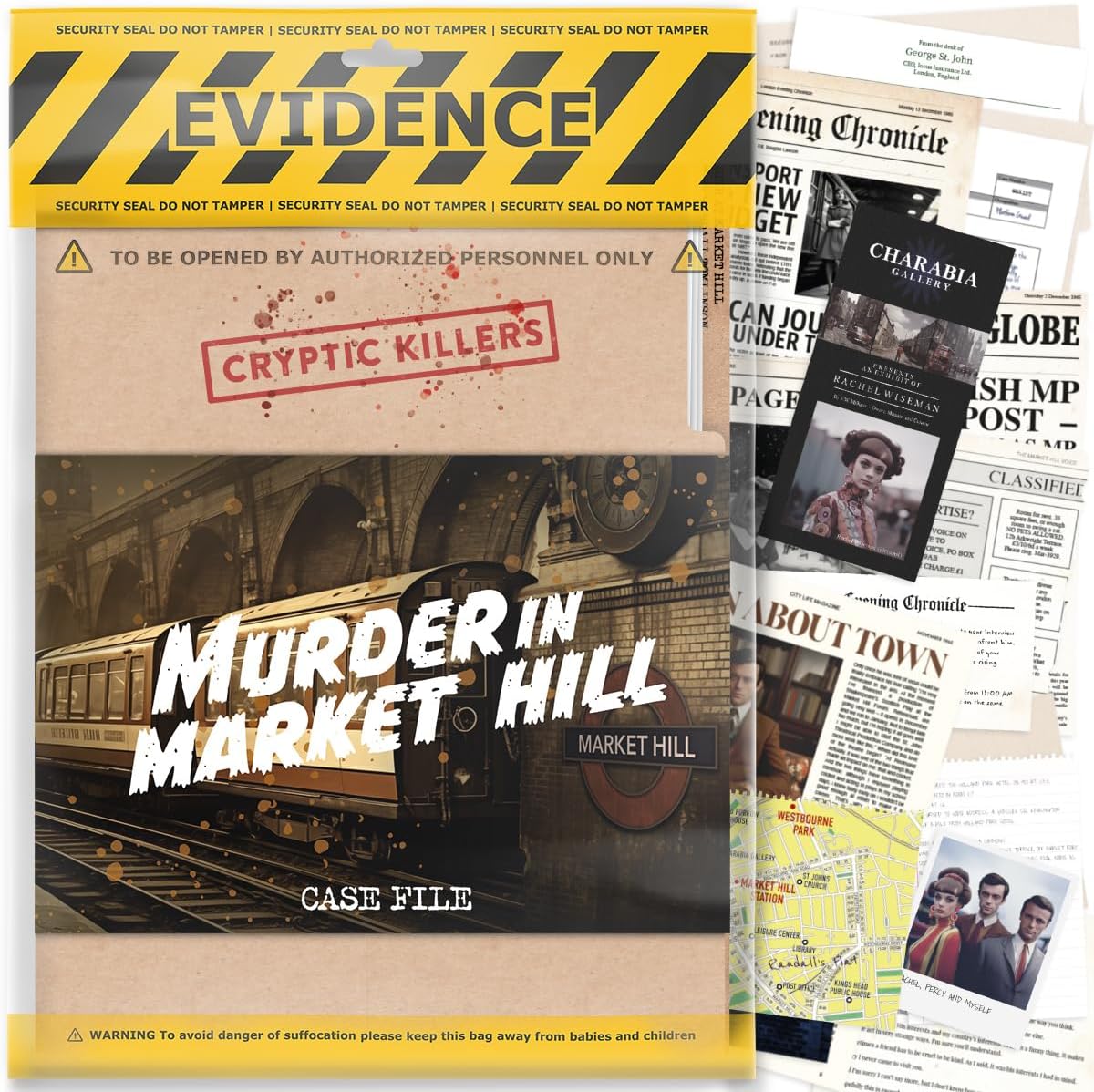 Cryptic Killers Unsolved murder mystery game - Cold Case Files Investigation Det...