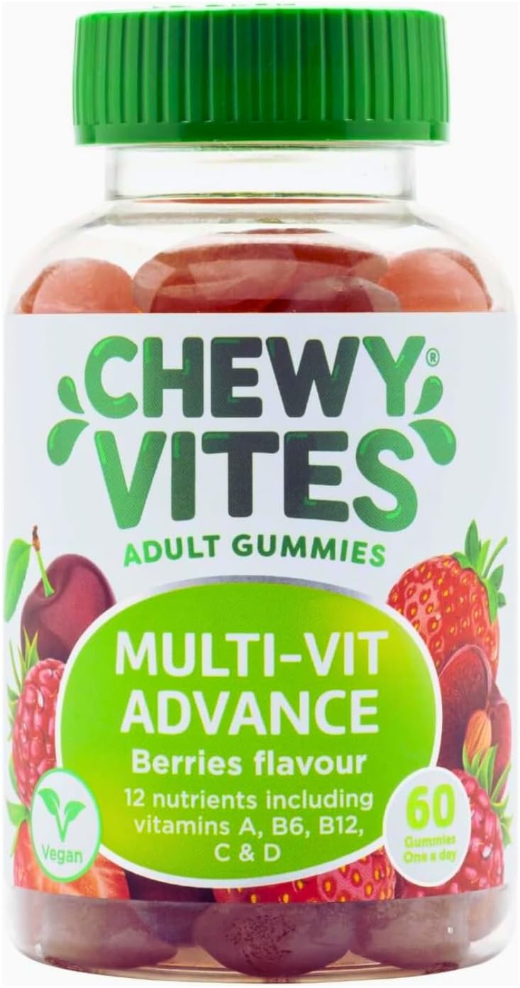 Chewy Vites Adult Multivitamin Advance, 60 Multivitamin Gummies, 12 Essential Nu...