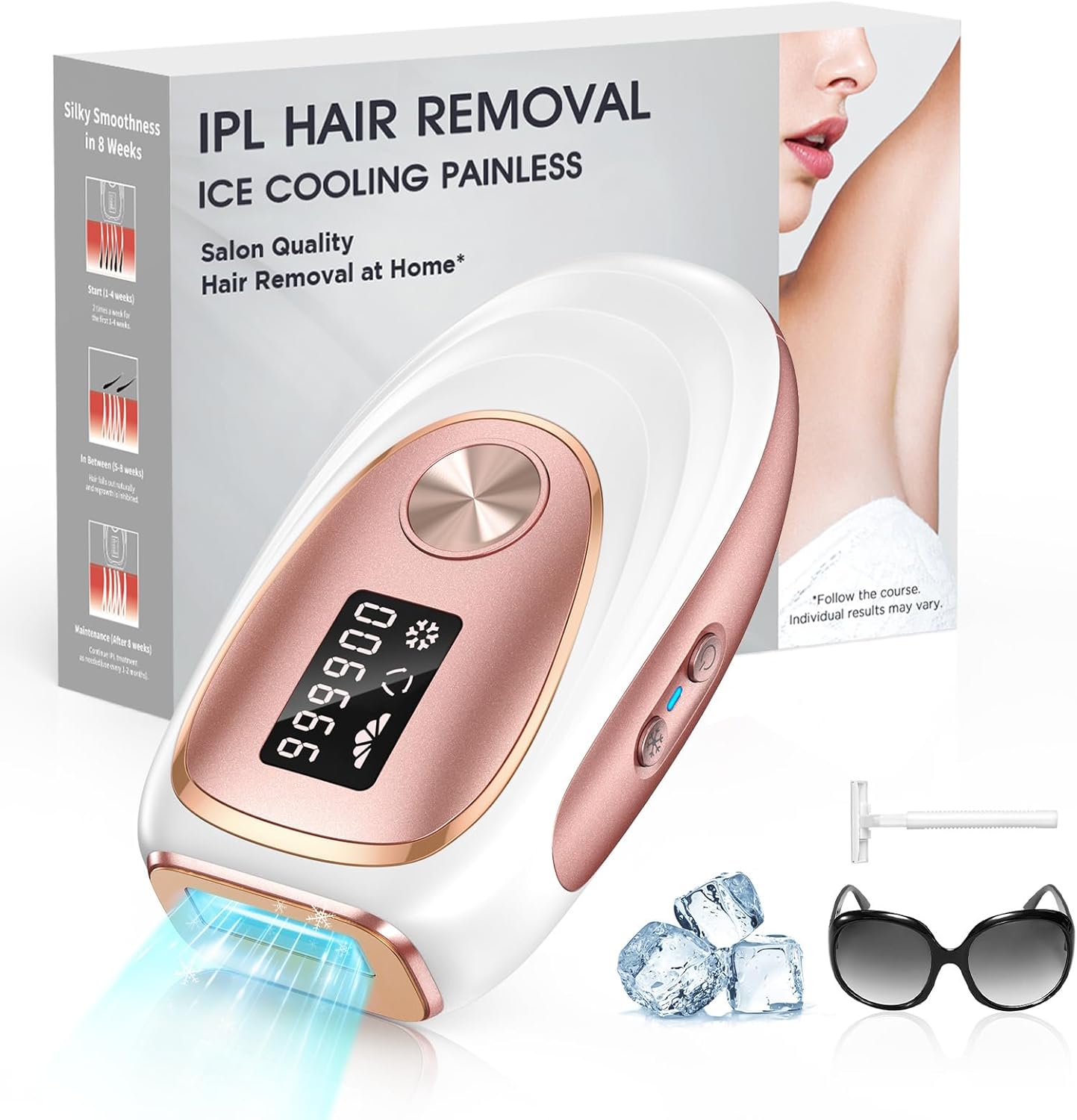 Haarlosy IPL Hair Removal Device - Painless Salon...