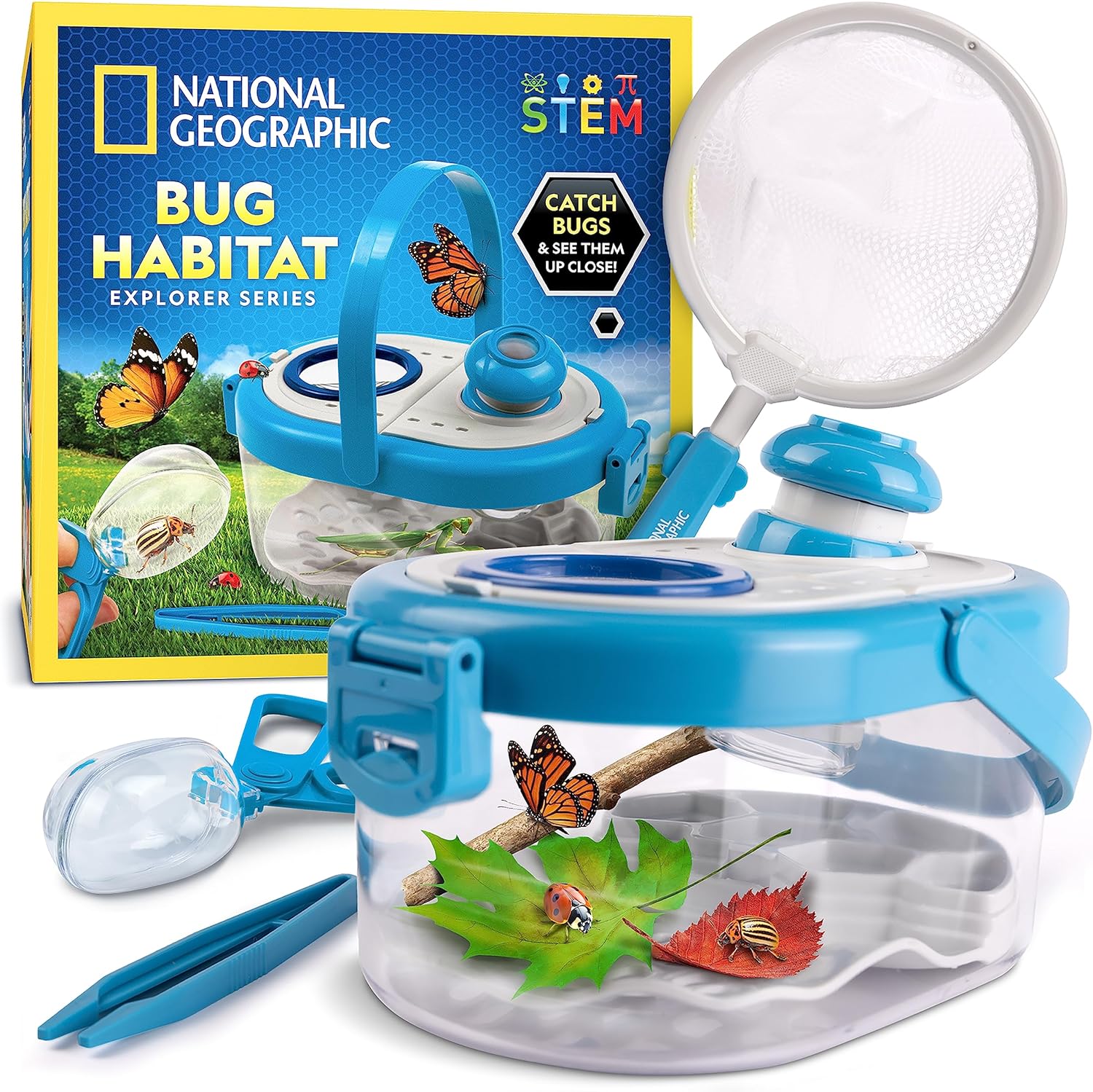Unique NATIONAL GEOGRAPHIC Bug Catcher Kit for Kids, Special Bug Habitat with Ma...