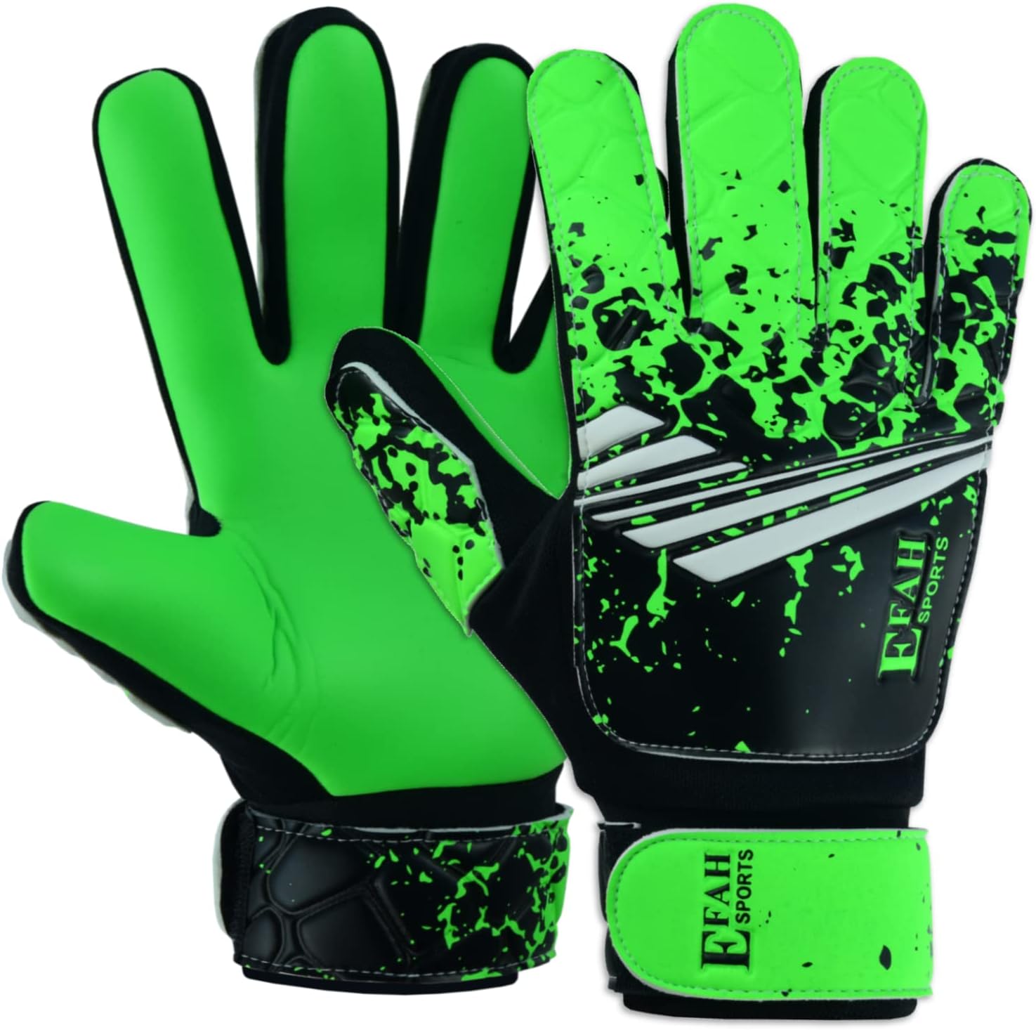 EFAH SPORTS Football Goalkeeper Gloves, Unique Goalie Glove for Boys Kids Childr...