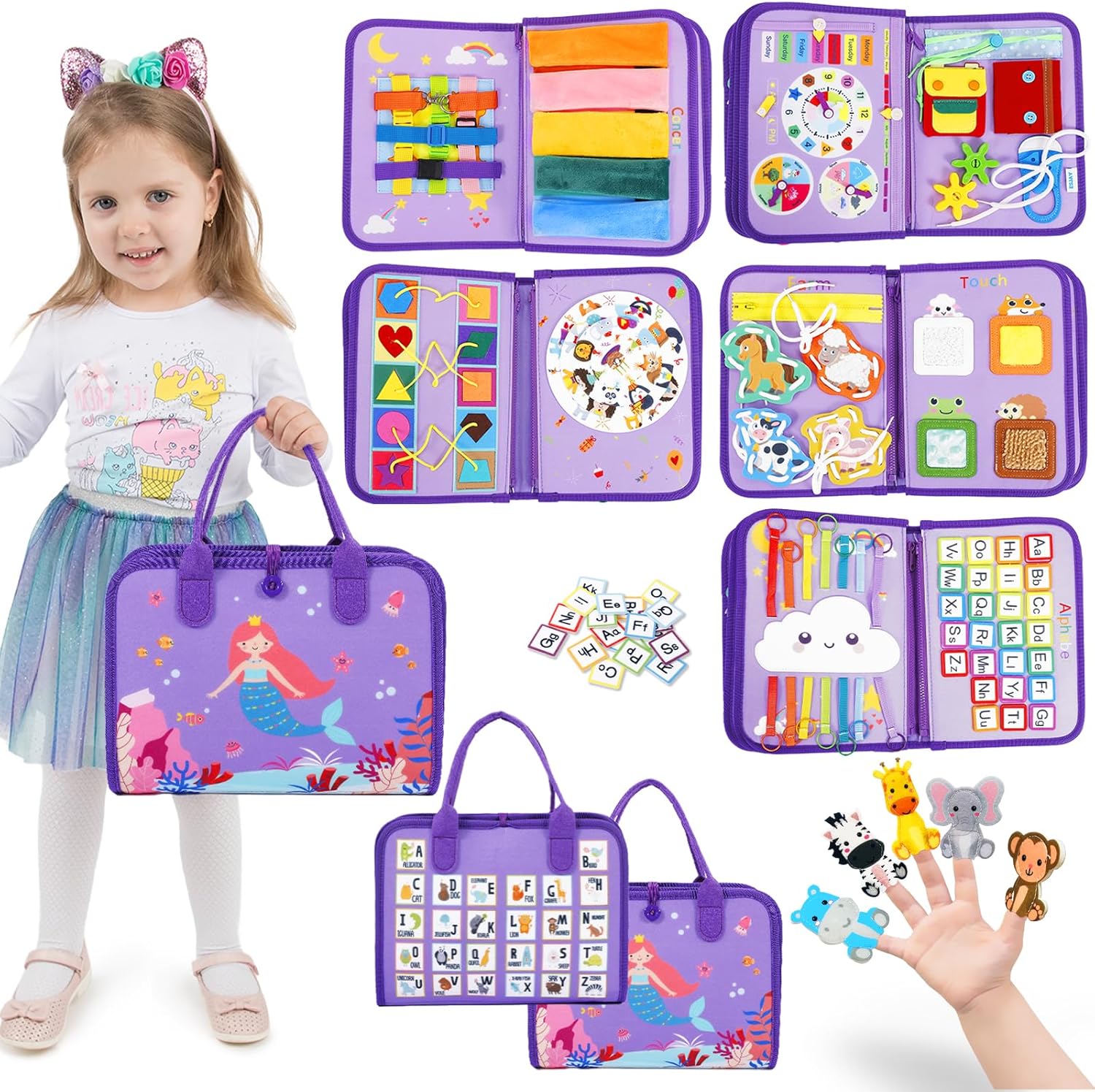 Special Esjay Busy Board Toddlers Toy, Innovative Montessori Sensory Board, Uniq...