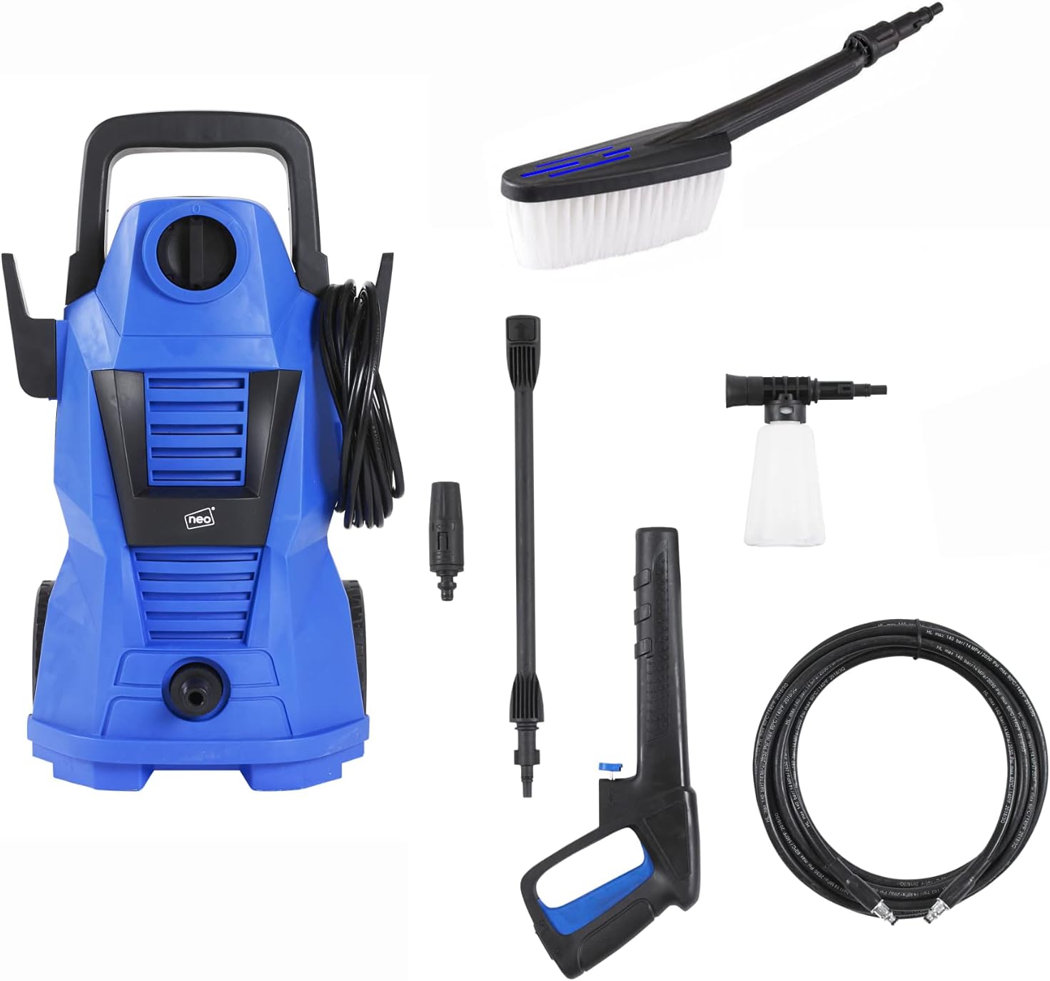 Neo® Electric High Pressure Washer, Innovative High Power Jet Cleaner with Foam...