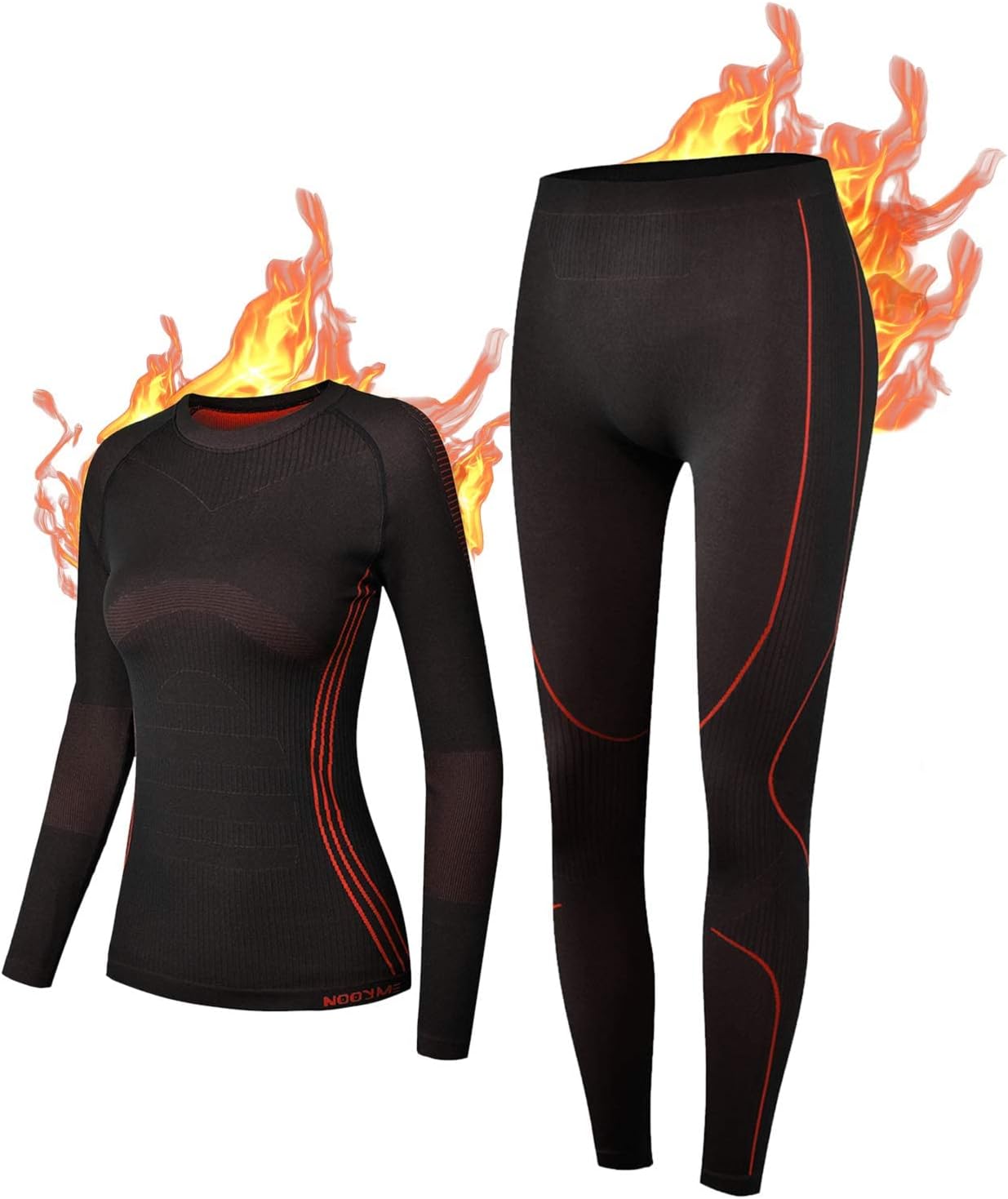 NOOYME Thermal Base Layer Women, Ski Base Layers Women, Ladies Thermal Clothing...