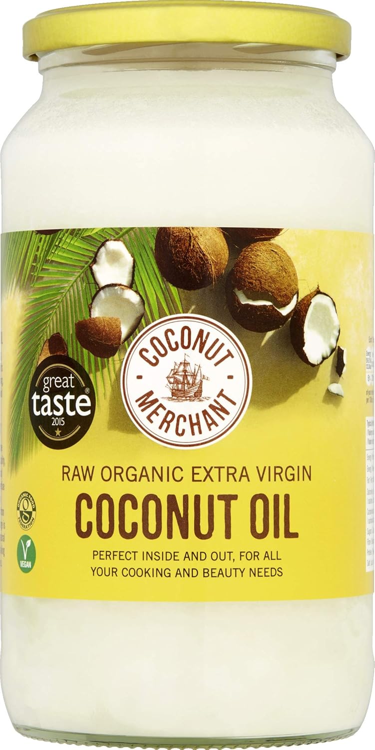 Coconut Merchant Organic Coconut Oil 1L x2 | Extra Virgin, Raw, Cold Pressed, Un...