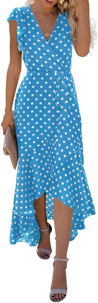 Stylish GRECERELLE Womens Summer Maxi Dress, Elegant Boho Floral Cocktail Dress,...