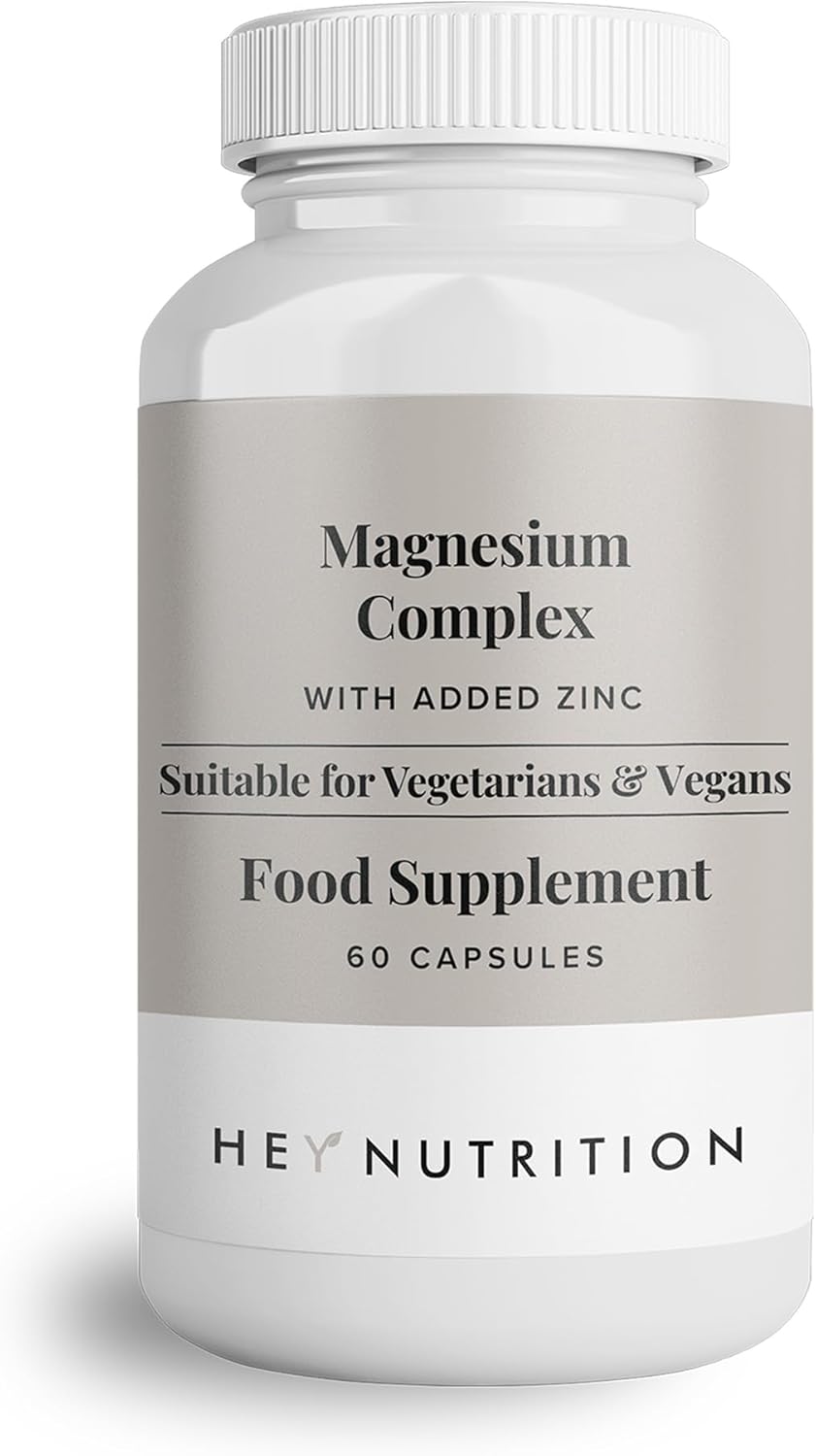 Hey Nutrition Magnesium Complex High Strength 205mg Supplement - Zinc, Vitamin D...