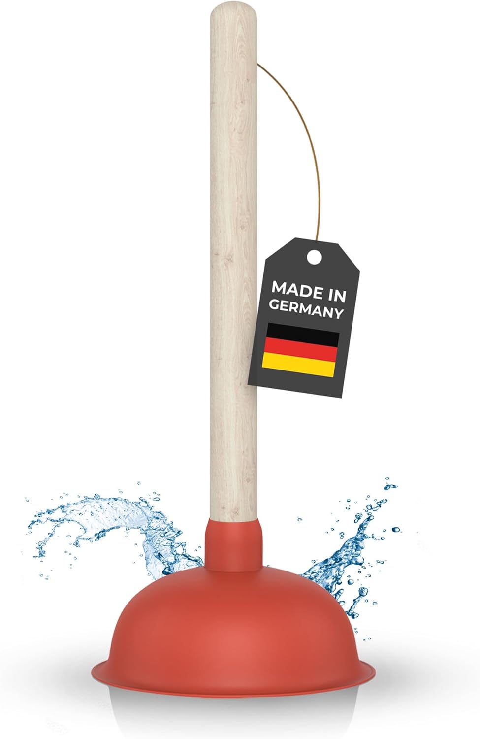 Klangfeiler® Sink & Drain Plunger - 140mm & Extra Strong - Made in Germany - Suc...