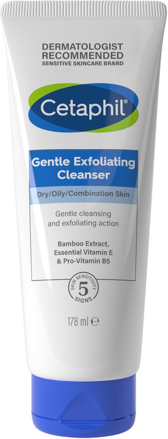 Cetaphil Face Scrub 178ml, Gentle Exfoliating Cleanser, For Dry, Oil & Combinati...