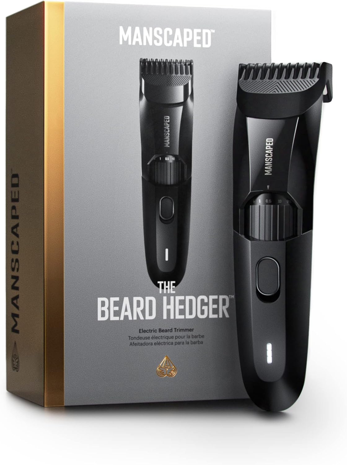 MANSCAPED® The Beard Hedger® Premium Men's Beard Trimmer, 20 Length Adjustable B...