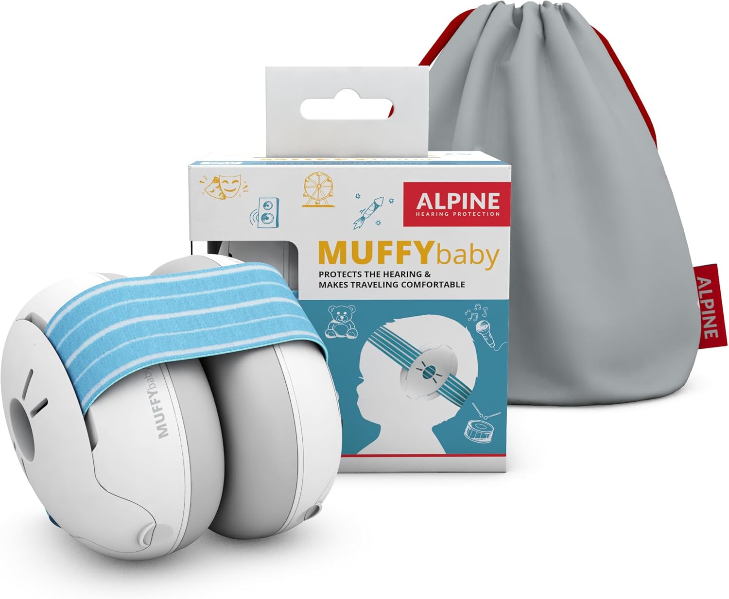 Alpine Muffy Baby Ear Defender for Babies and Toddlers up to 36 Months - CE & UK...