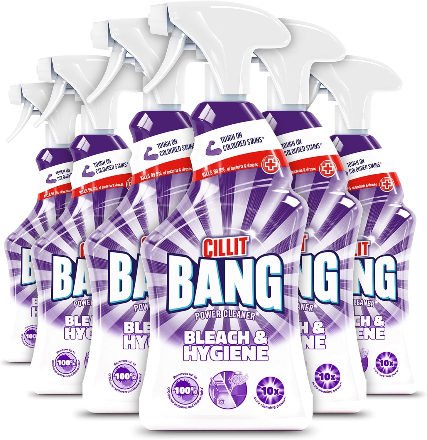 Cillit Bang Power Spray Bleach & Hygiene , Removes Stains, Germs & Dirt , Size:...