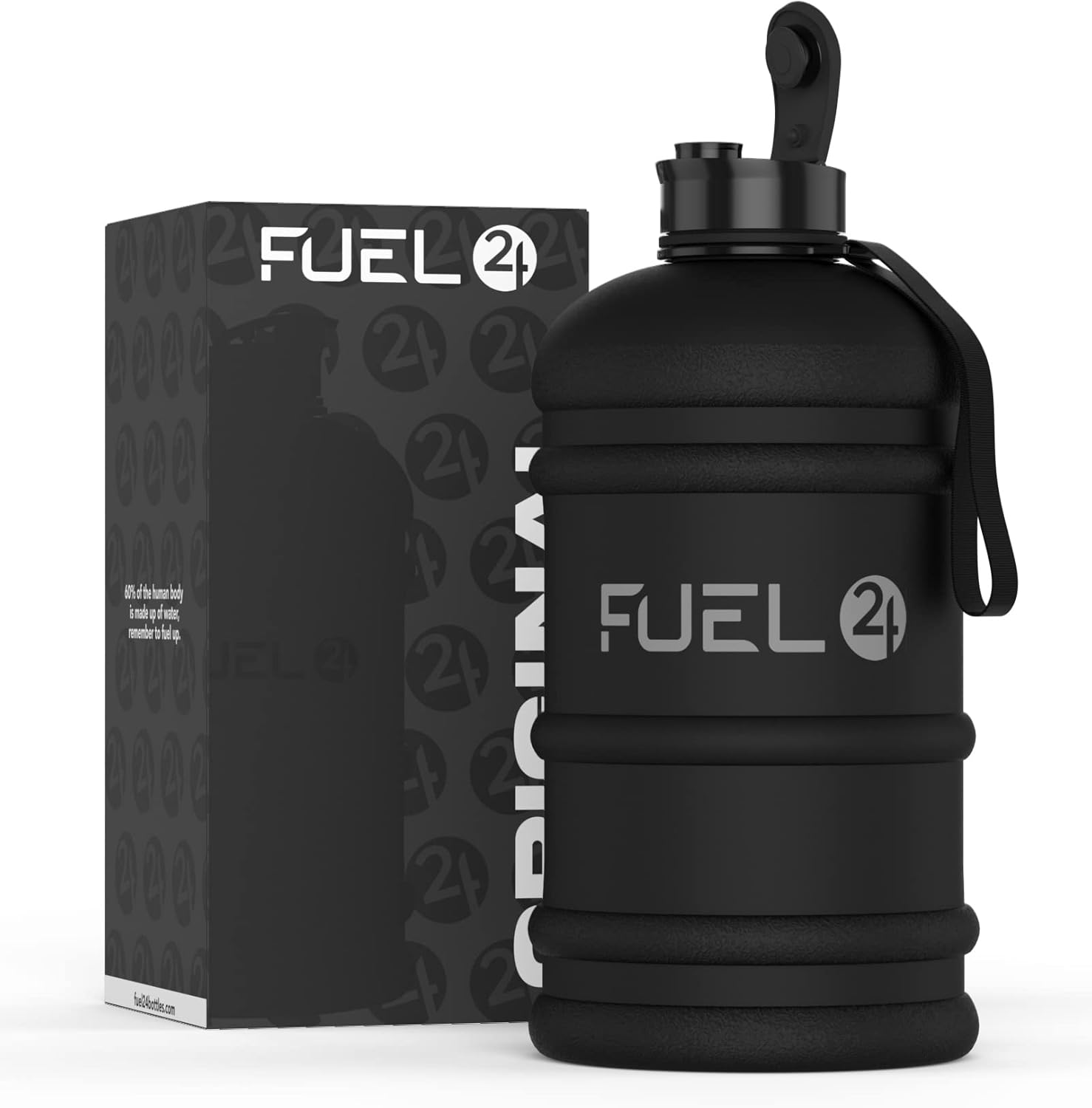 Fuel24 Jug - 2.2 Litre Water Bottle - Extra Strong Flex Material - Drop Proof, P...