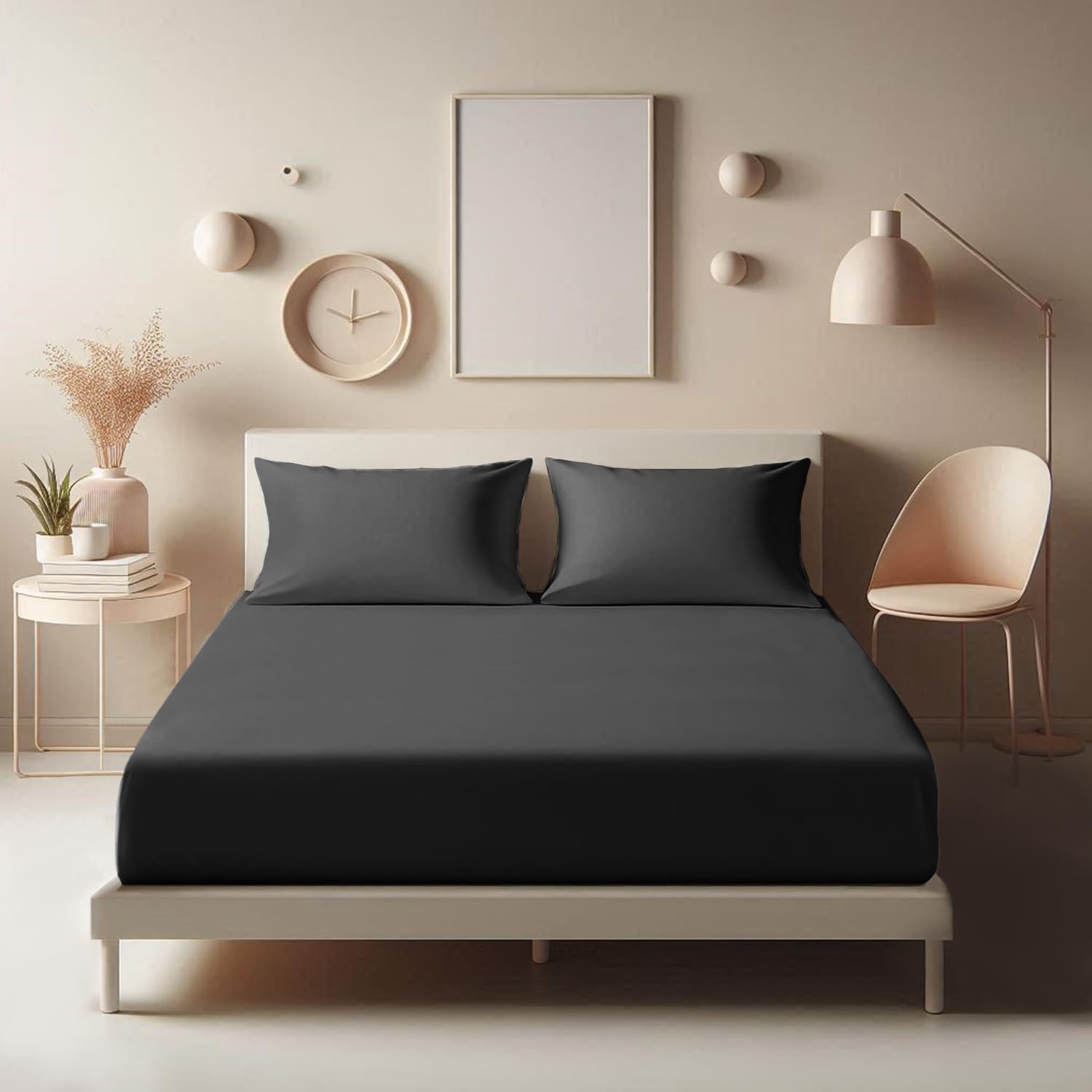 Aspire Homeware Single Fitted Sheet, Special 25 cm Deep Hotel Quality Bed Sheets...