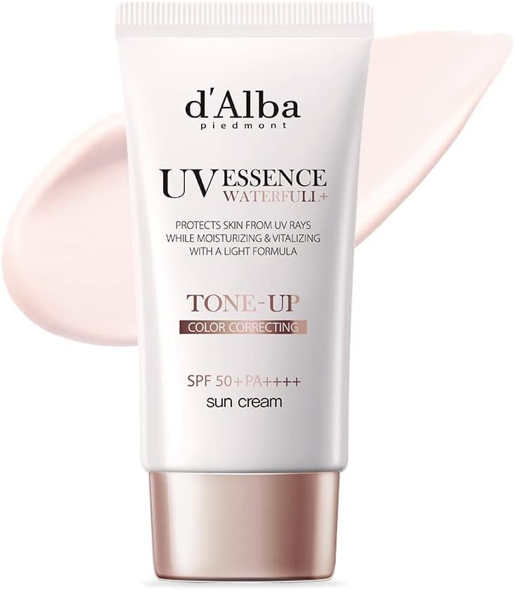 d'alba Italian White Truffle Waterfull Tone-up Sun lotion SPF50+PA++++, Vegan hy...