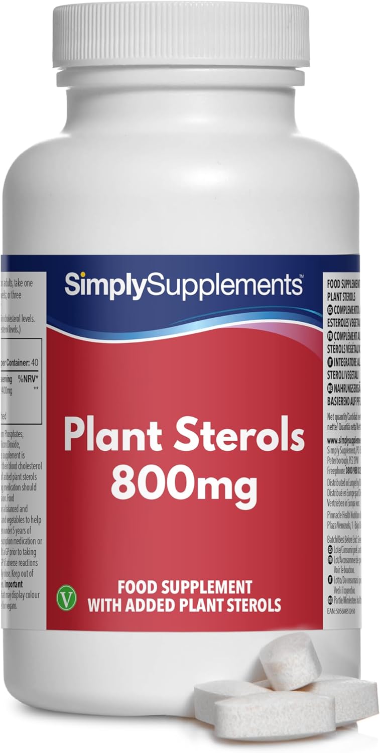 Essential Plant Sterols 800mg, High-Quality Cholesterol Support Supplement, Inno...