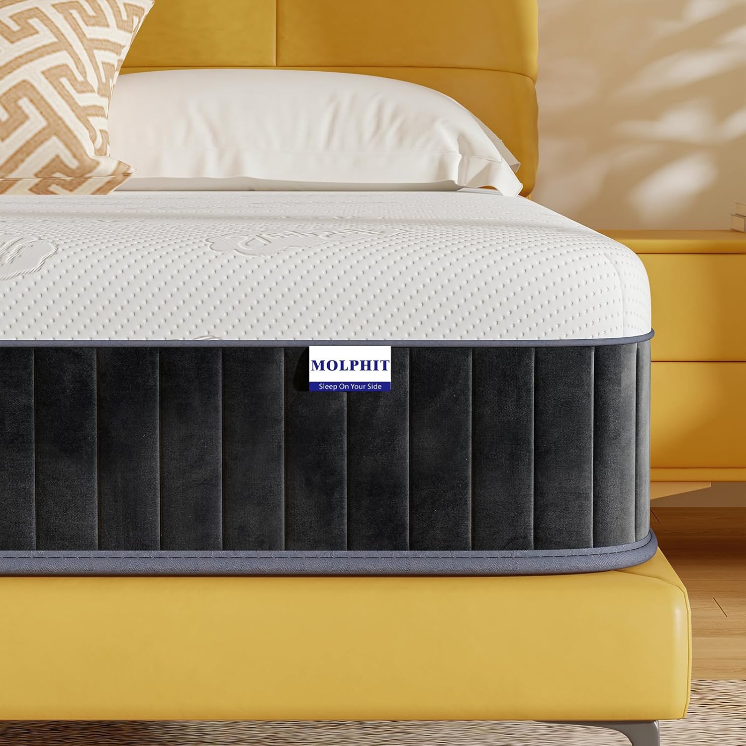 MOLPHIT 10-Inch King Mattress – The Innerspring Hybrid Memory Foam Bed in a Box...
