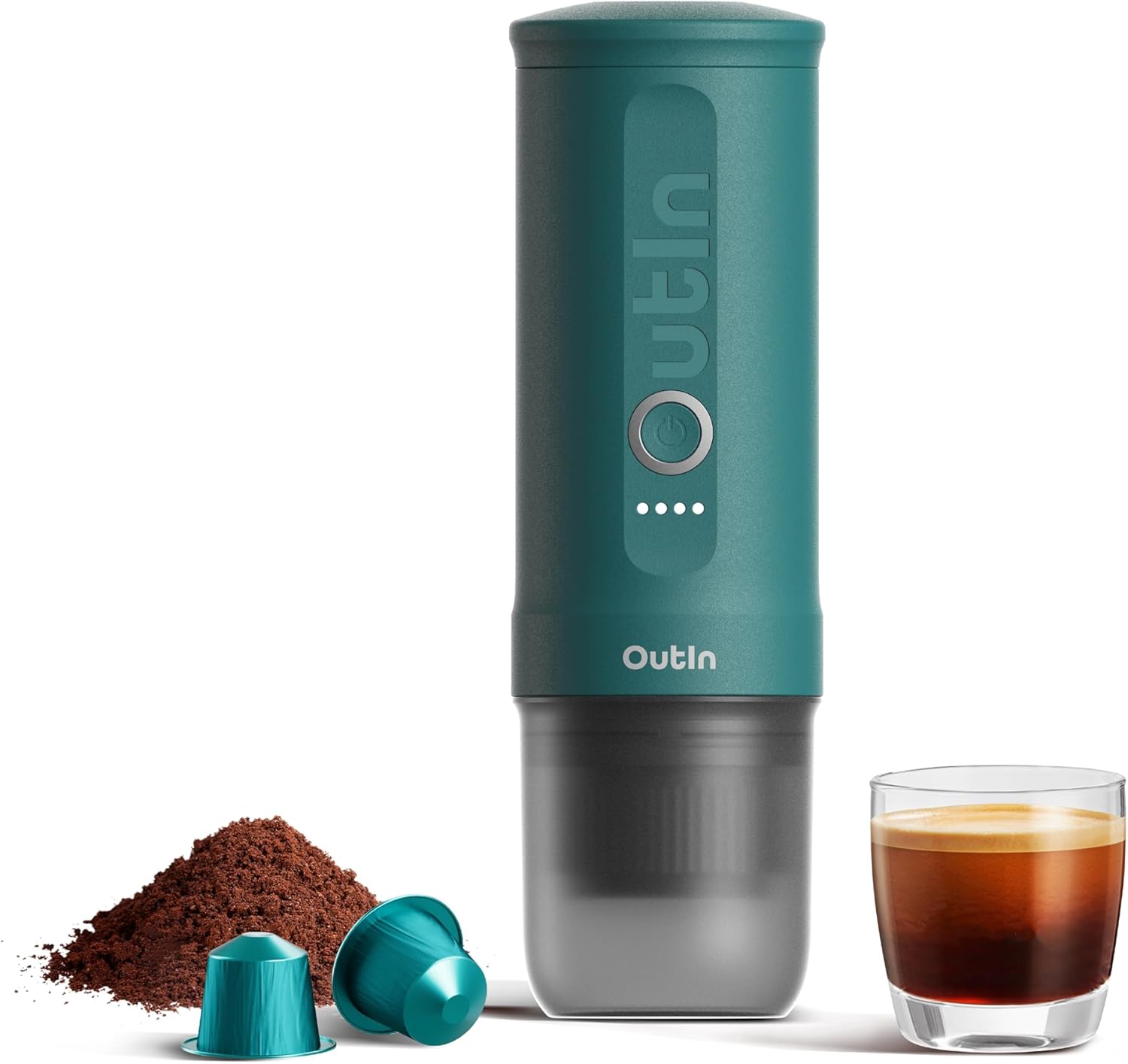 OutIn Nano Portable Electric Espresso Machine, Travel Coffee Maker for Camping,...