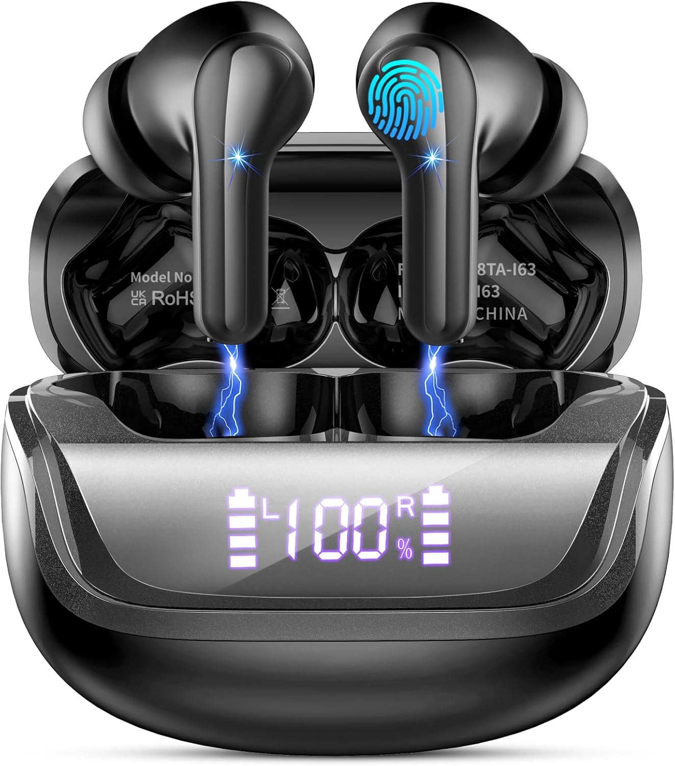 High-Quality Wireless Earbuds, Latest Bluetooth 5.4 Headphones with Innovative E...