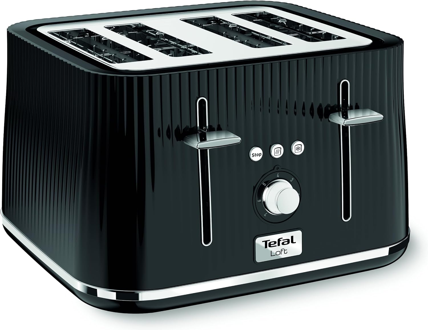 Tefal Loft 4-Slot Toaster with Extra-Wide Slots, Adjustable Browning, Defrost &...