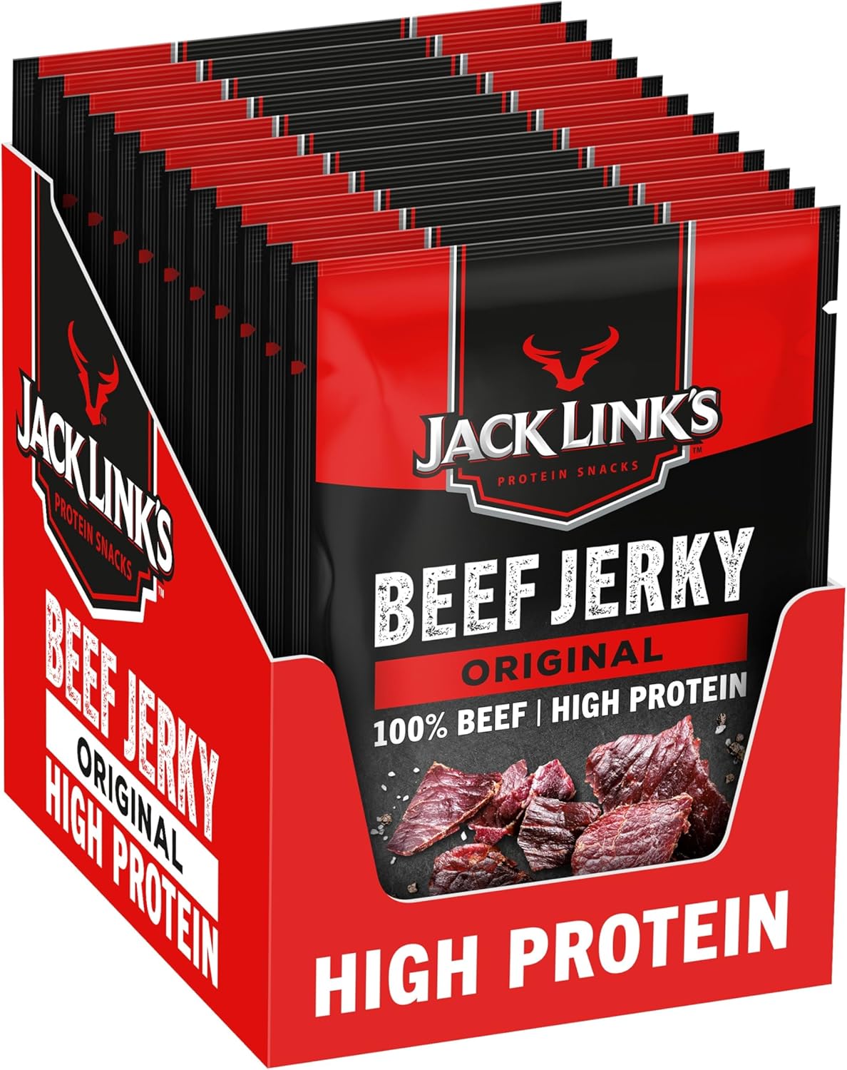 Premium Jack Links Beef Jerky, Special Dried Meat Snack, High-Protein Snack Box...