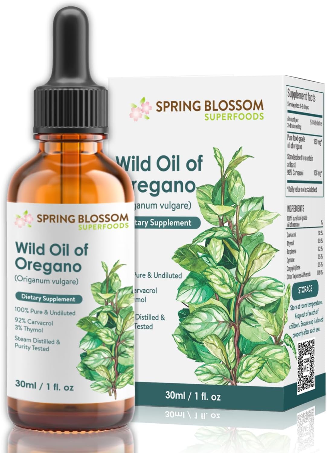 Oregano Oil, Unique 30ml 100% Pure Essential Oil, Special Natural Herbal Oil Ext...