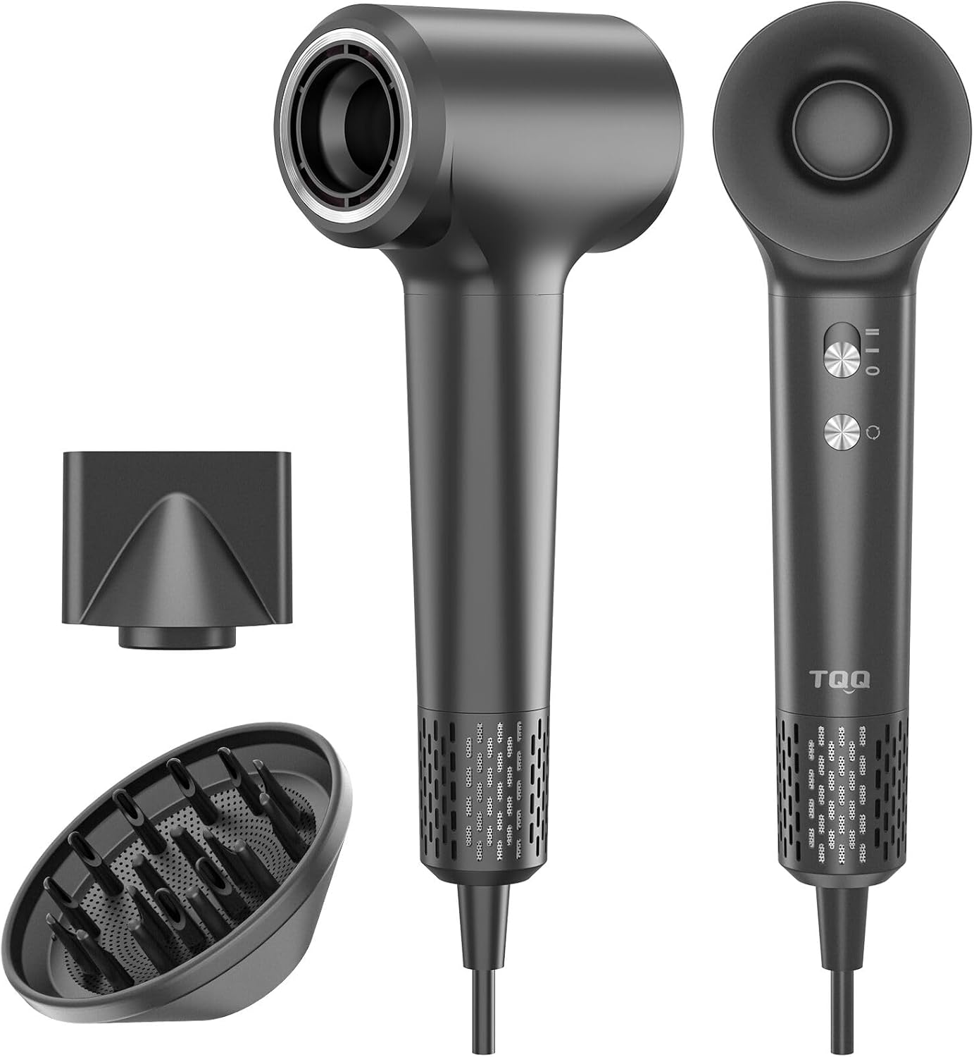 TQQ Hair Dryer, Innovative Hairdryer with Diffuser, Special 200 Million Negative...