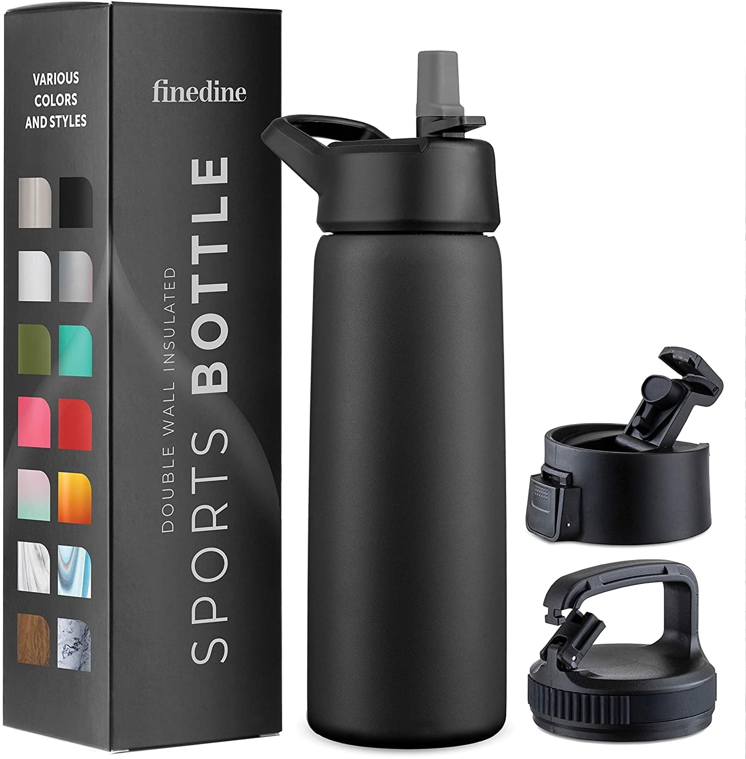Triple Insulated Stainless Steel Water Bottle, Special Water Bottle With Straw L...