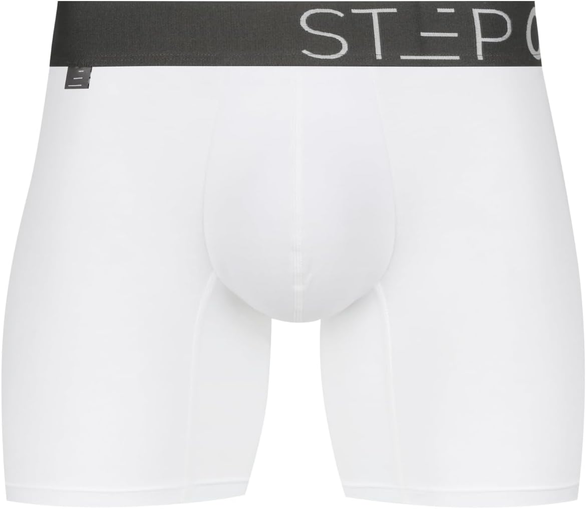 Unique STEP ONE Mens Boxers Shorts, Sustainable Anti Chafing Underwear for Men,...